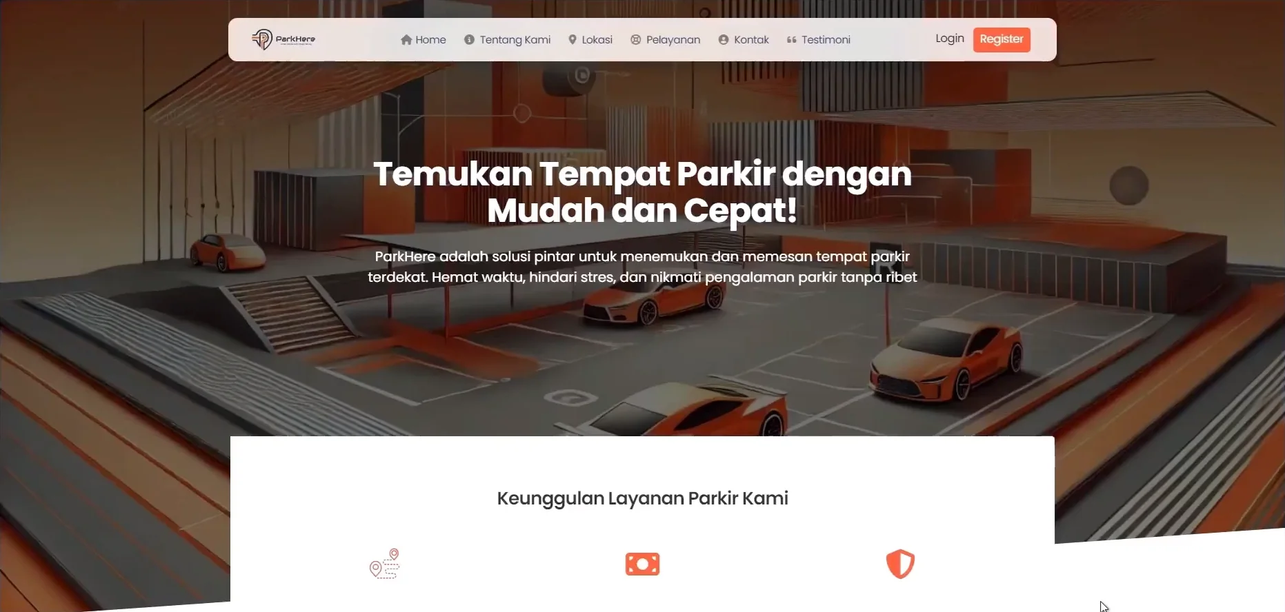 ParkHere AI and IoT smart parking solution